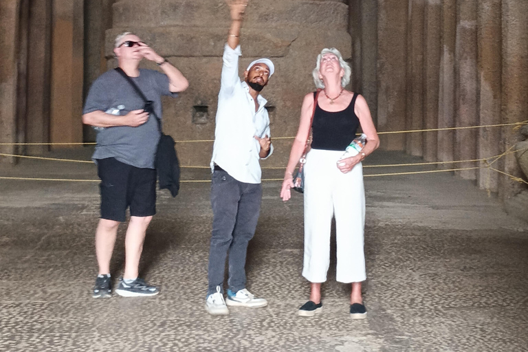 Mumbai: Kanheri Caves Guided Tour Kanheri Caves+Temple+Village+Tiger safri ( pickup & drop)