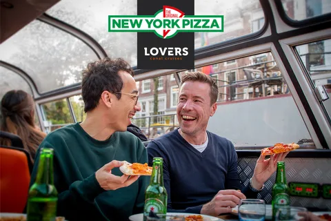 Amsterdam: Rejs po pizzę z nowojorską pizzą i napojami