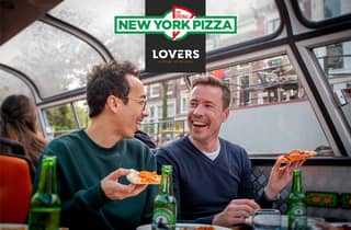 Amsterdam: Pizza-Kreuzfahrt mit New York Pizza & Getränken
