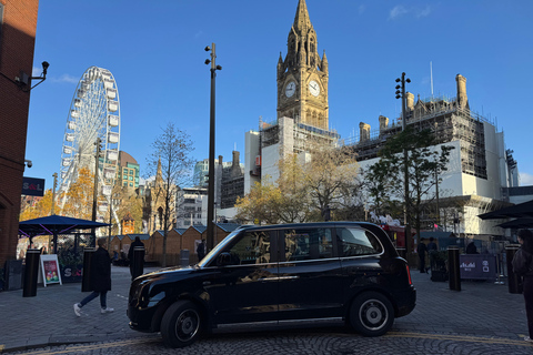 Manchester: privéstadstour met een elektrische taxi