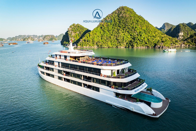 Hanoi: 2-Day Ha Long, Lan Ha 5-Star Cruise w/ Balcony Cabin Bay Light Suite with private balcony and bathtub (1st floor)