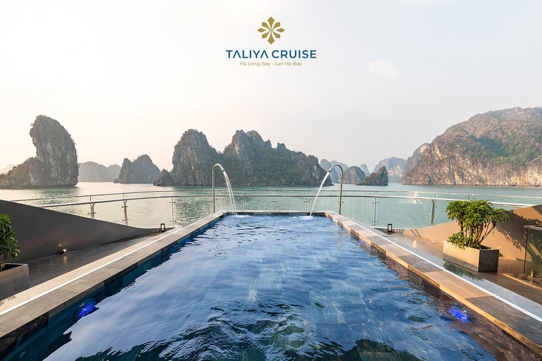 From Hanoi: Lan Ha Bay Premium Luxury Day Cruise Shared Cruise + Share Limousine bus transfer