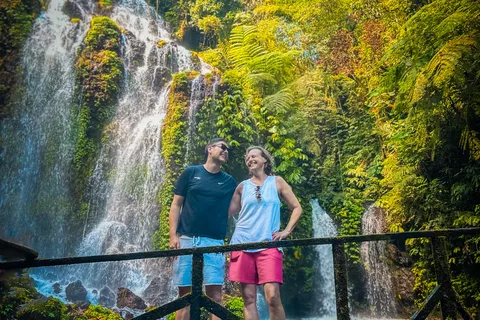 Bali: Waterfall in the forest & twin lake view tour