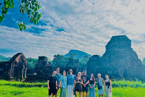 My Son Sanctuary Tour by Van & Boat from Hoi An/Da Nang From Da Nang: Afternoon My Son Sanctuary Group Tour