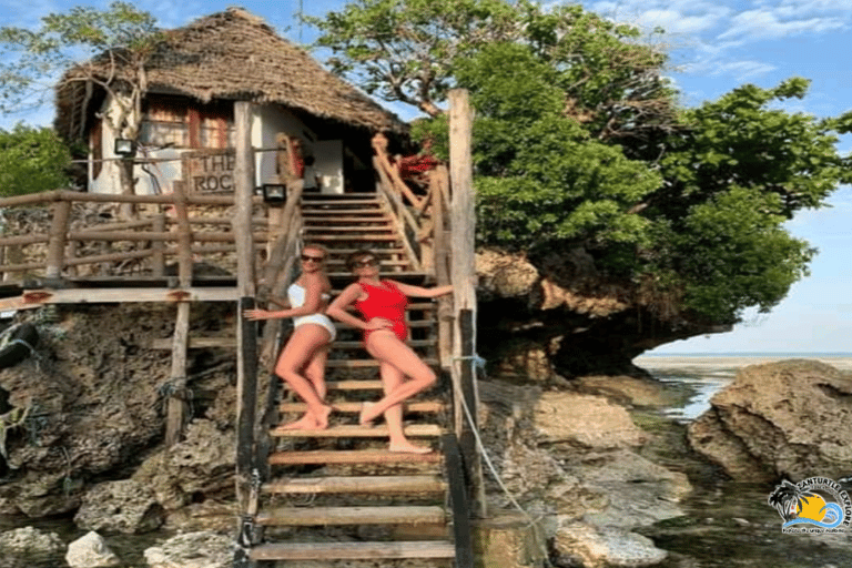 Zanzibar: The Rock Restaurant och simtur i Kuza-grottan