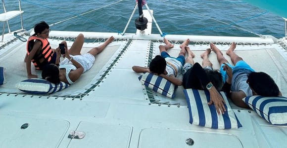 Phuket: Sunset Cruise to Coral Island by Catamaran Yacht