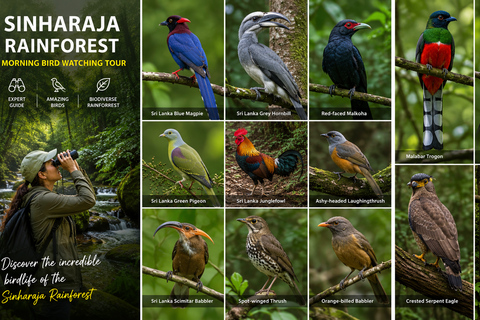 From Mirissa: Sinharaja Rainforest Birdwatching Tour