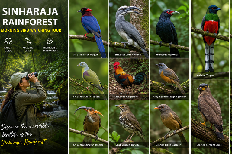From Mirissa: Sinharaja Rainforest Birdwatching Tour