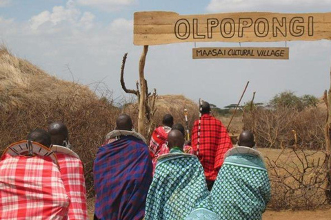 From Moshi: Maasai Village Tour with Lunch & Walking Safari