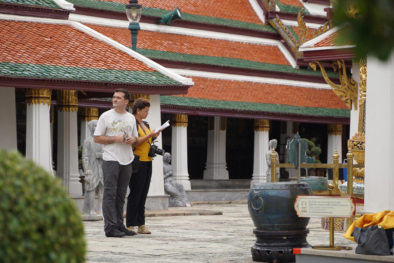 Bangkok: Grand Palace, Wat Pho, Wat Arun Sacred & Local Tour Tha Maharaj