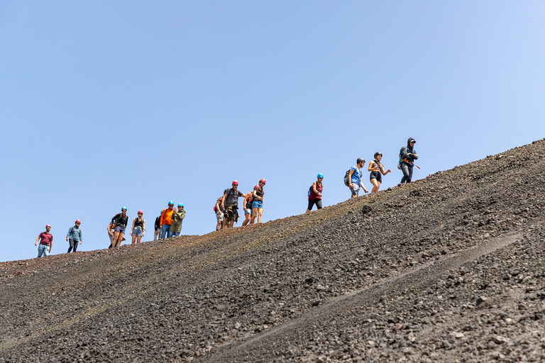 Mount Etna: Guided Volcano Summit Hiking Tour with Cable CarOption Without Hotel Pickup