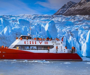 Puerto Natales: Grijze gletsjer navigatie met transport