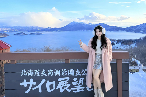 Sapporo: Lake Shikotsu Ice Festival, Noboribetsu & Lake Toya Private Sightseeing Tours