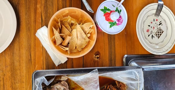 Breakfast in Tlacolula; ancestral and industrial mezcal palenque