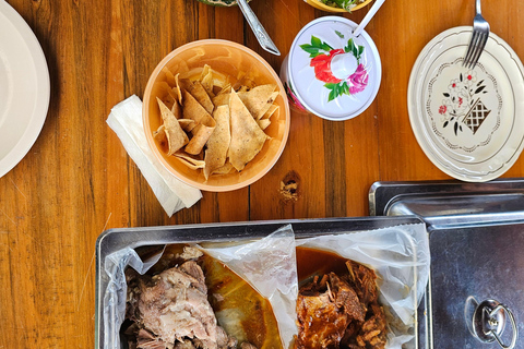 Breakfast in Tlacolula; Ancestral and industrial mezcal distillery