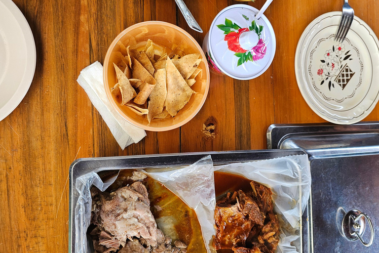 Breakfast in Tlacolula; Ancestral and industrial mezcal distillery