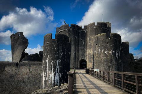 Da Cardiff: Tour di un giorno di castelli, cascate e montagne