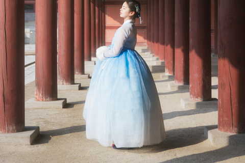 Sydkorea GyeongbokgungPalatset: Professionell fotografering av HanbokSydkorea GyeongbokgungPalatset: Professioanl Hanbok Fotografi