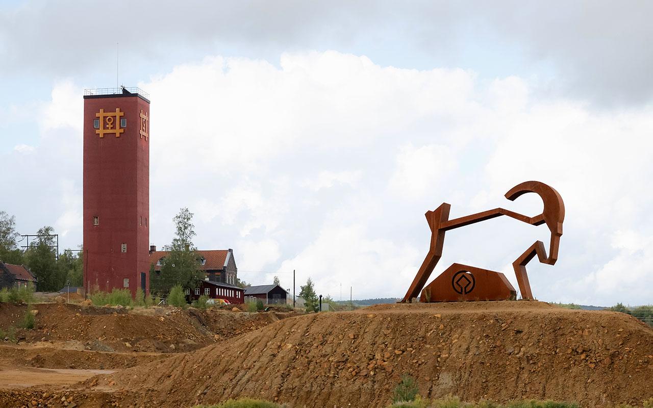 Falun: Eingang zum Minenmuseum