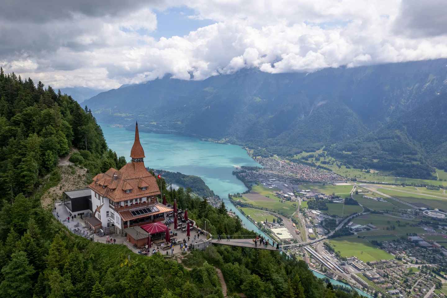 Interlaken: City Tour and Harder Kulm Funicular Ride