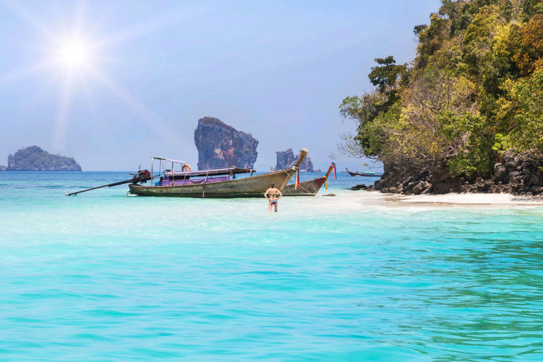 Krabi: Premium 7 Islands Sunset Tour w/ Plankton Swim & BBQ Traditional Longtail Boat Experience