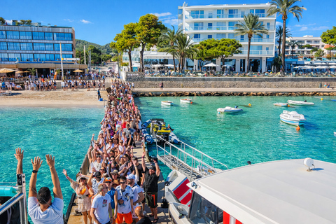 Ibiza: Boat Party with VIP Beds, Drinks, DJs, Saxophonist and Paella Basic Ticket