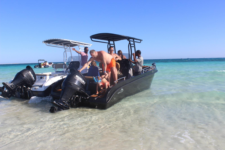 Hurghada: Giftun Island Orange Bay Speedboatkryssning och lunchPrivat snabbbåtskryssning till Orange Bay med snorkling