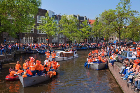 Amsterdam: Kings Day Boat Party with Unlimited Drinks