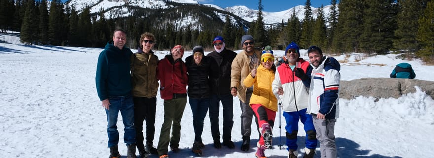 Depuis Denver : Raquettes dans les montagnes Rocheuses