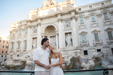 Rome: Private Editorial Shoot at Trevi Fountain or Colosseum Early Morning Trevi Fountain: 30-Minute Private Shoot