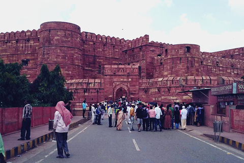 Hyderabad Agra Same Day Private Trip with return flights Pick up+Drop off +Car+Guide+Monuments/Flight tickets+ lunch