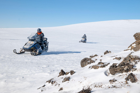 Akureyri: Lake Mývatn Snowmobile Tour with Pickup