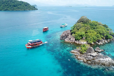 Z Koh Chang: 4 wyspy Snorkel &amp; Beach Tour dużą łodziąRejs wycieczkowy na 4 wyspy: Z transferem do hotelu