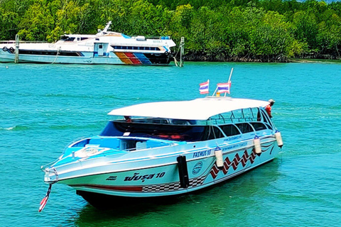 Ko Lanta : Speedboot enkele reis naar Koh Kradan/Koh LantaKo Kradan: Speedboot enkele reis van Koh Kradan naar Koh Lanta