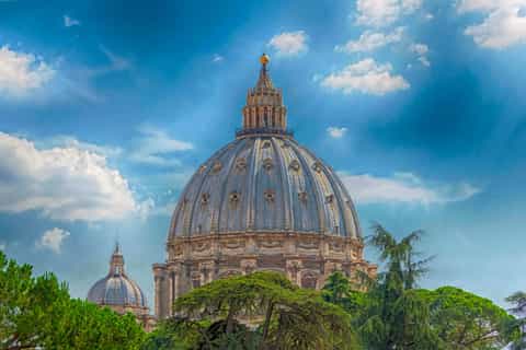 Guided tour at St. Peter's Basilica dome and underground area