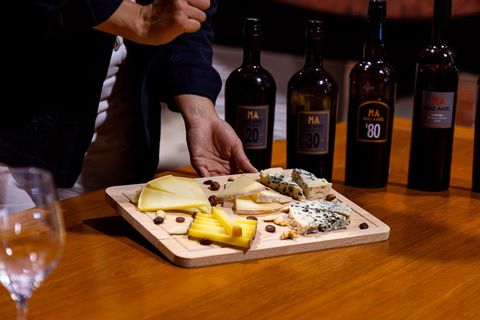 Food tasting at Mas Amiel with Vintage Oxidative Wines & Cheeses in Maury (66) Tasting at Mas Amiel with Vintage Oxidative Wines & Cheeses in Maury (66)