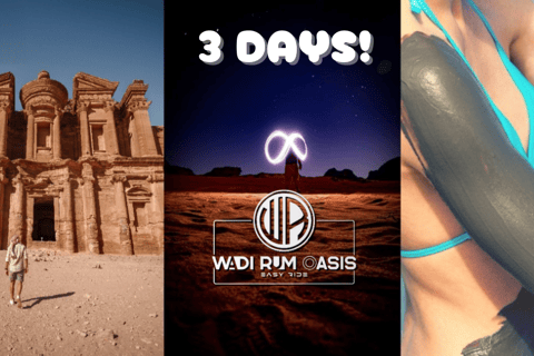 Visita Petra, Wadi Rum e Mar Morto in un tour privato di 3 giorni