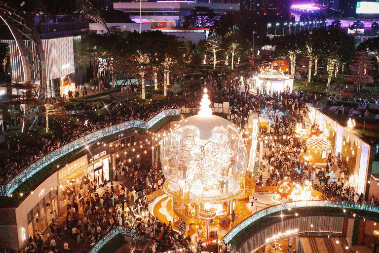 Guangzhou Cyber Night Tour: Landmark views+Driverless Train