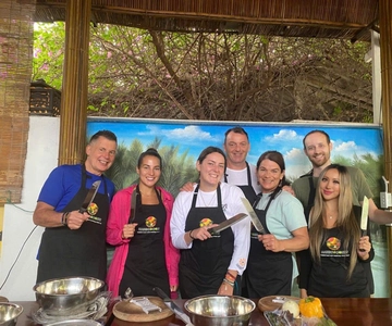 Hoi An: Passeio de barco com cesto, aula de culinária em Hangcoconut