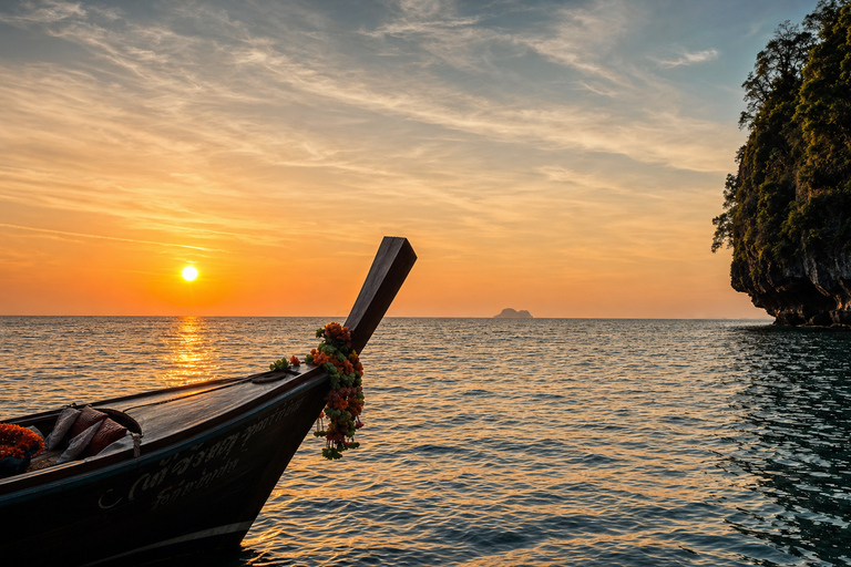 From Phi Phi: Iconic Bays by Longtail—Beach, Lagoon, Snorkel Phi Phi: Longtail Join Trip — Bays, Beach & Snorkeling