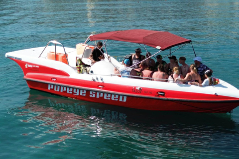 Rethymno: Speedboat Tour with Swim and Snorkel