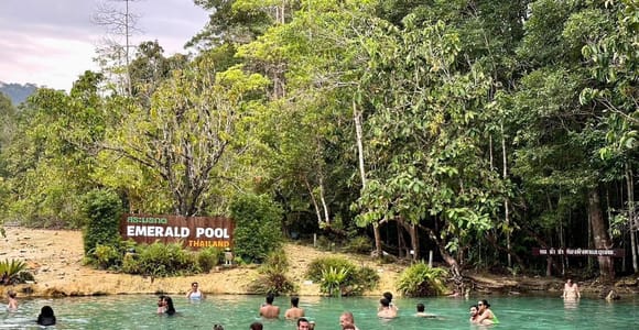 Krabi: Full Day Emerald Pool and Hot Spring Waterfall Tour