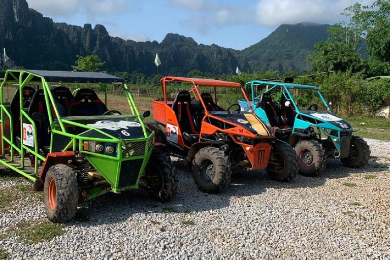 Laos: Jungle Go-Karting, Ziplining, and Kayak Rafting One person (driving alone)