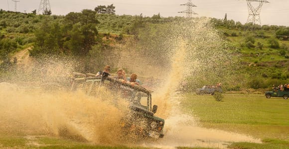 Jeep Safari-Lunch-Boat-Canyon-Waterfall-Foam,Water Party