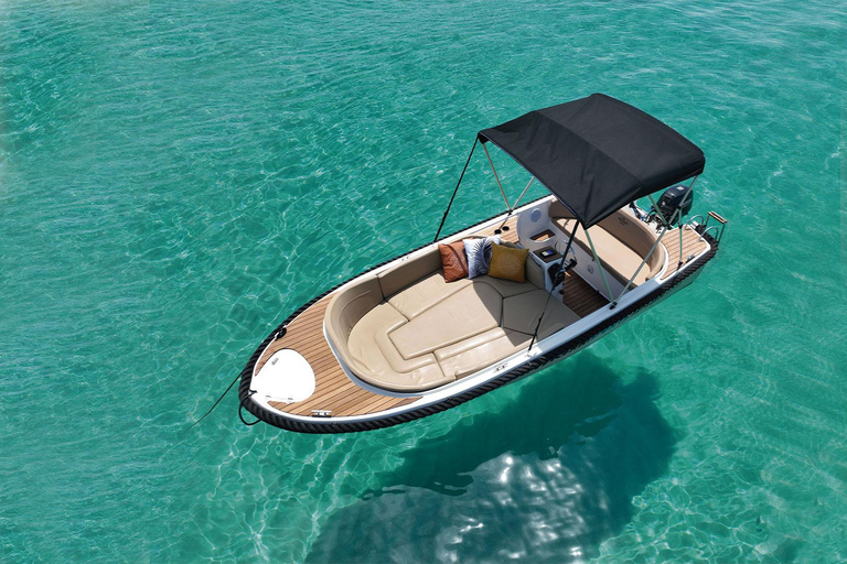 San Antonio: Snorkel on your own boat without a license for up to 5 people SAN ANTONIO: SNORKELING ON YOUR OWN BOAT WITHOUT A LICENSE FOR UP TO 5 PEOPLE