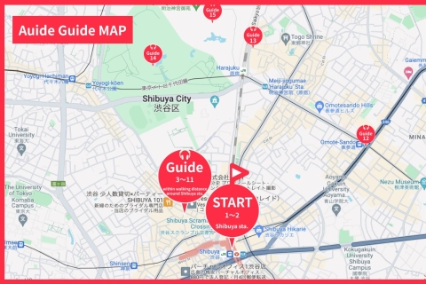 Audiogidstour: diepere ervaring van Shibuya Sightseeing