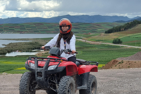 Cusco by ATV: Adventure to the Huaypo Lagoon and the Salt Flats of Maras 02 People on a Quad Bike