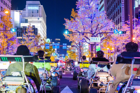 Passeio de kart em Shibuya com traje engraçado