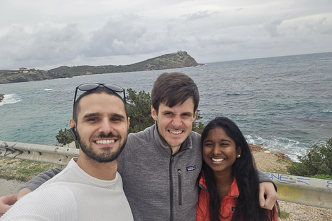 Lake Vouliagmeni Thermal Spa and Lycabettus Panoramic Sunset Sunset Tour