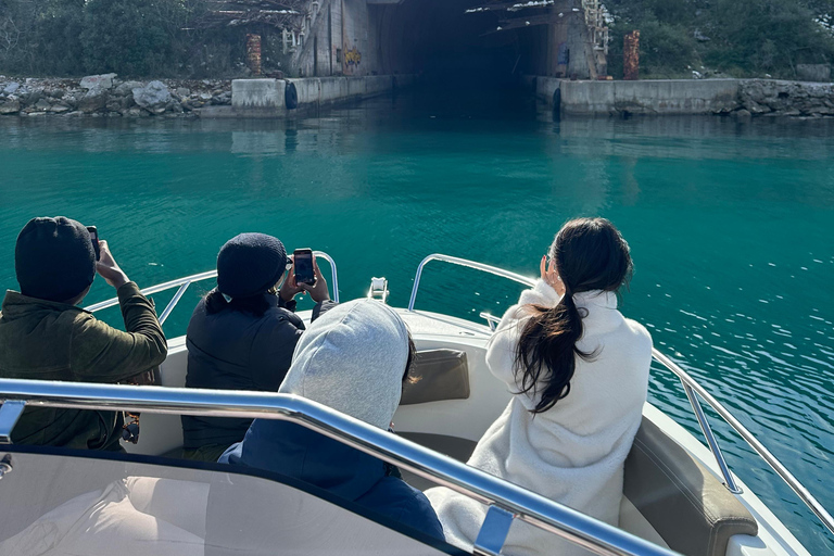 Kotor: excursion en hors-bord vers la grotte bleue et Notre-Dame des Rochers